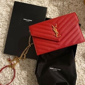 Red Yves Saint Laurent Crossbody